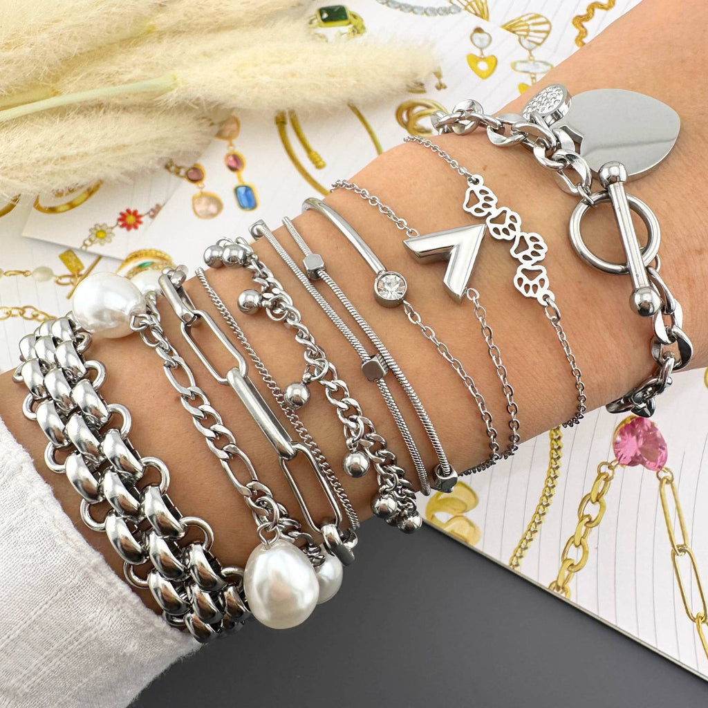 Heart Bracelet, Stainless Steel