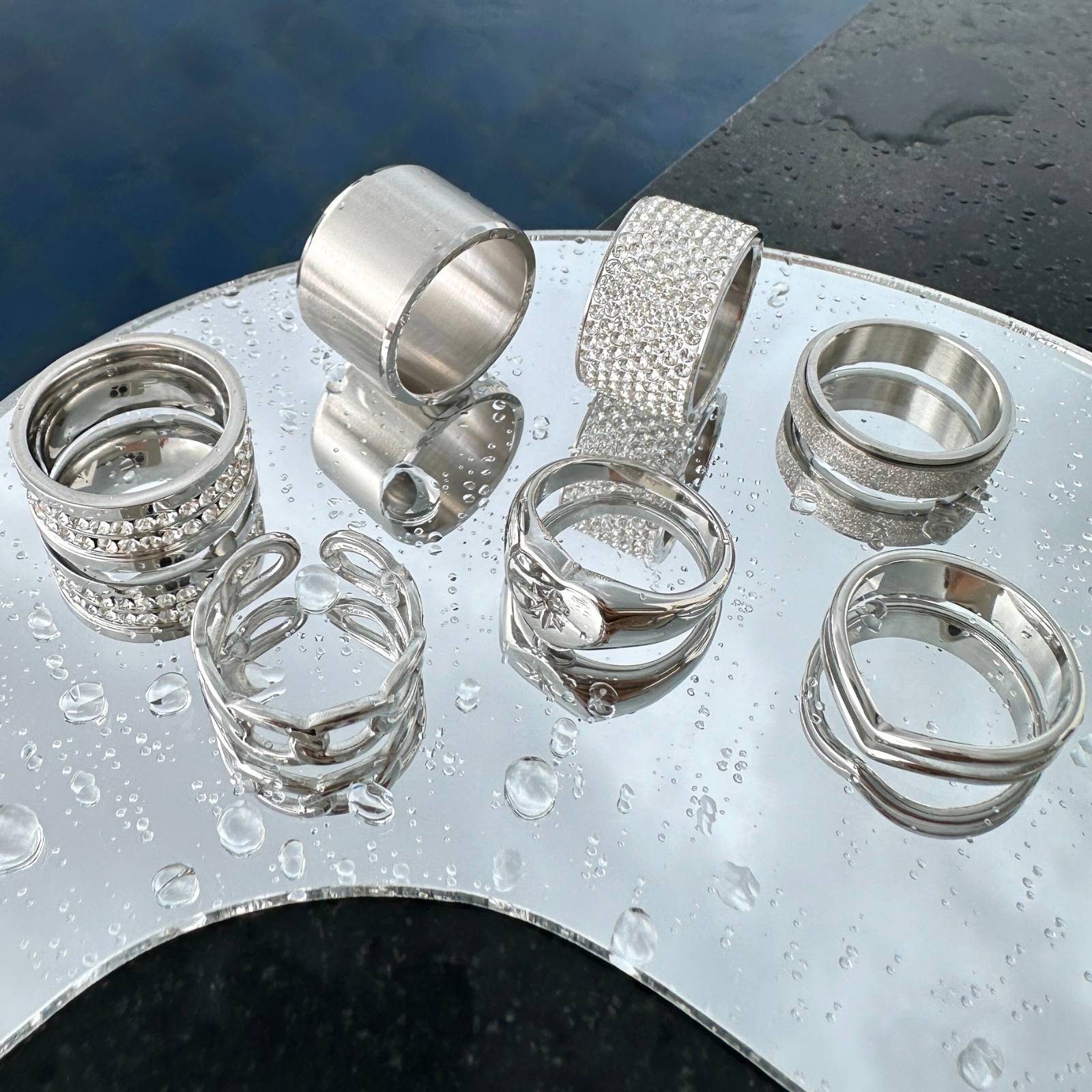 Heart Ring, Stainless Steel