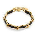 Bracelet, 18K Gold Plated Steel