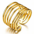 Ring, 18K Gold Plated Steel