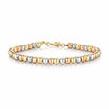 Bracelet, 18K Gold Plated Steel