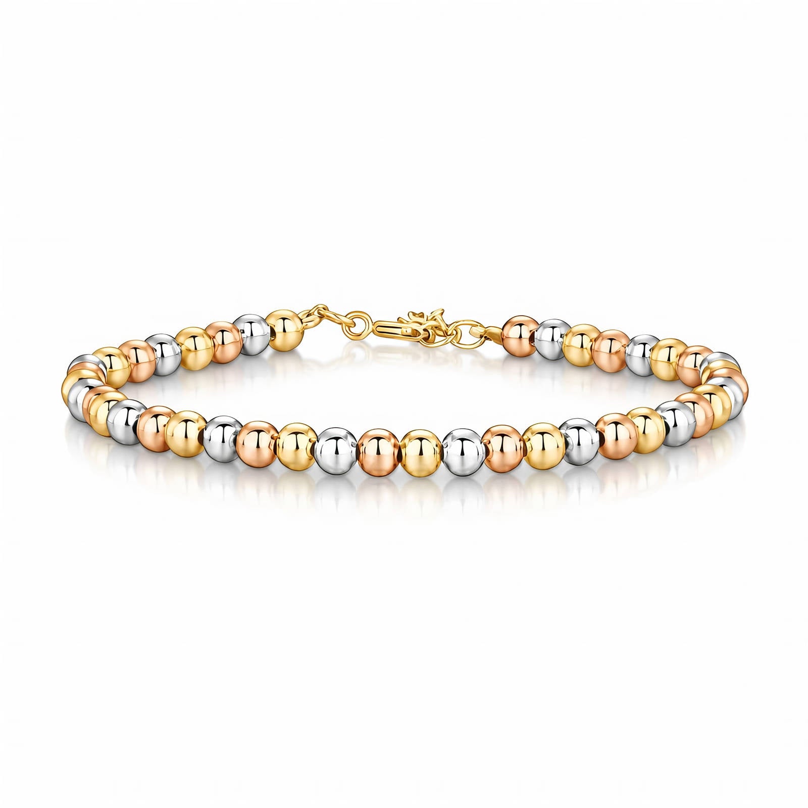 Bracelet, 18K Gold Plated Steel