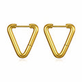 Earrings, 18K Gold Plated Steel