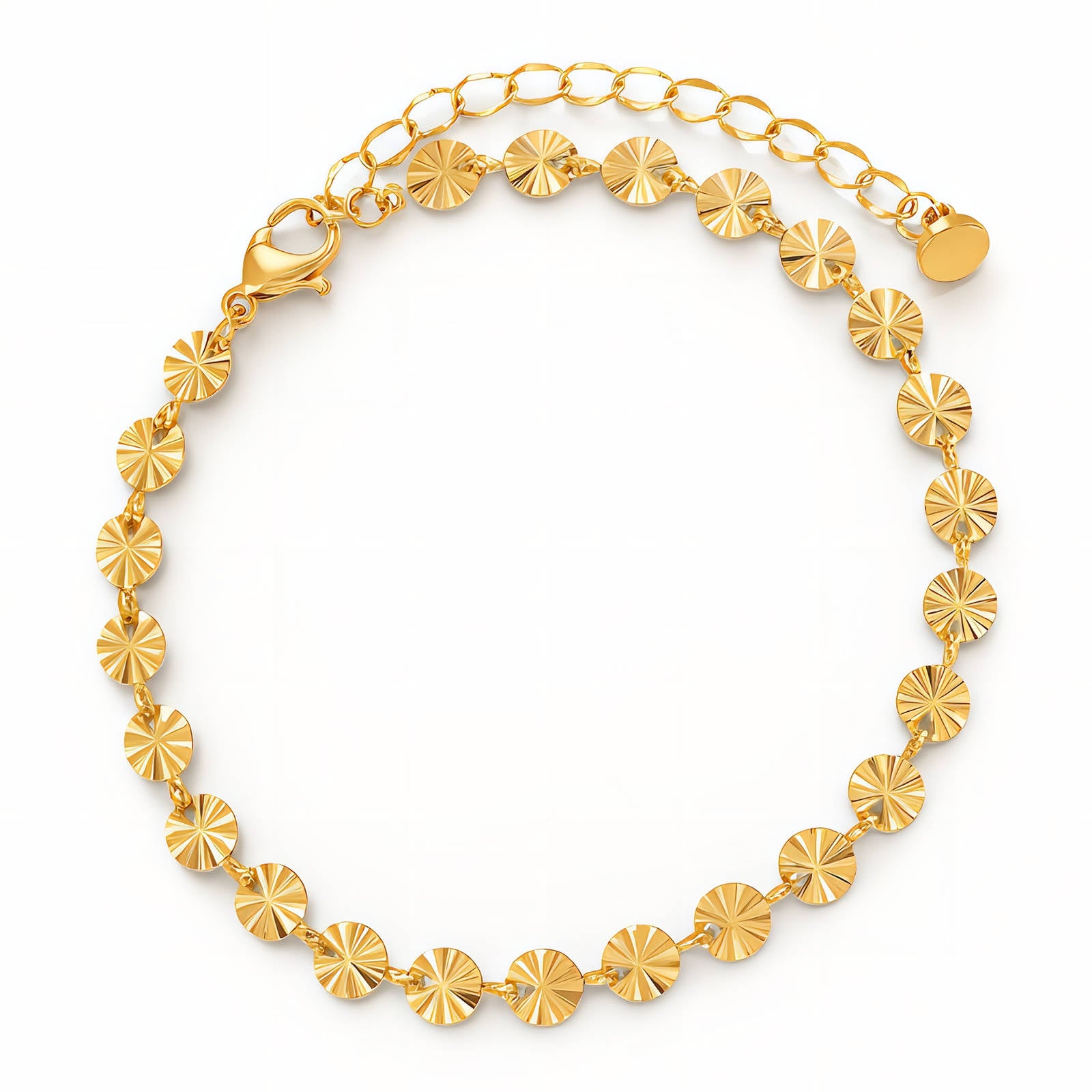 Bracelet, 18K Gold Plated Steel