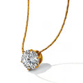 Necklace, 18K Gold Plated Steel