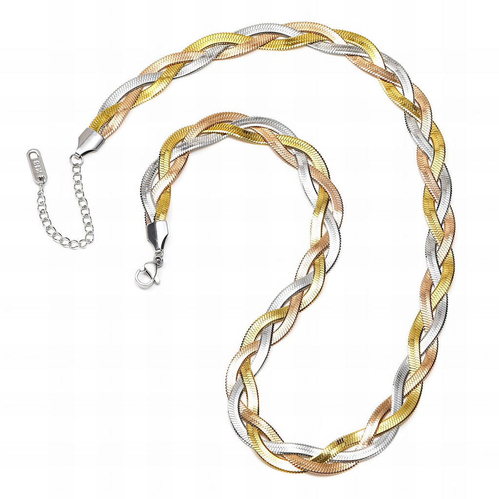 Necklace, 18K Gold Plated Steel