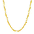 Leaves Necklace, 18K Gold Plated Steel