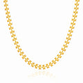 Hearts Necklace, 18K Gold Plated Steel