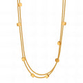 Necklace, 18K Gold Plated Steel