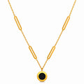 Necklace, 18K Gold Plated Steel