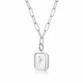 Flower Necklace, Stainless Steel