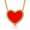 Hearts Necklace, 18K Gold Plated Steel