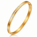 Bracelet, 18K Gold Plated Steel