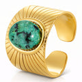 Ring, 18K Gold Plated Steel