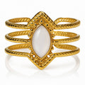 Ring, 18K Gold Plated Steel