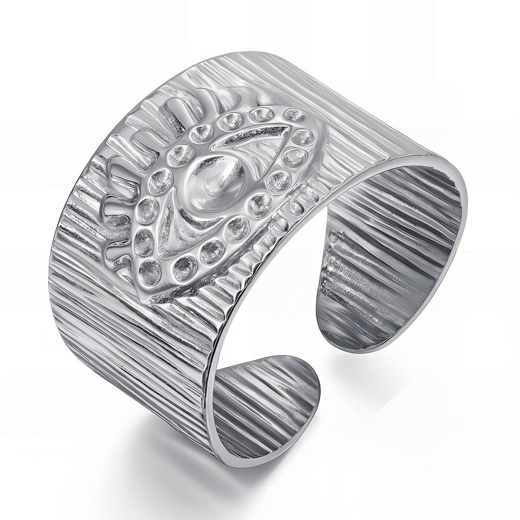 Evil Eye Ring, Stainless Steel