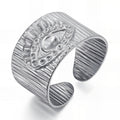 Evil Eye Ring, Stainless Steel