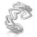 Hearts Ring, Stainless Steel