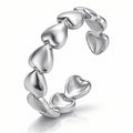 Hearts Ring, Stainless Steel