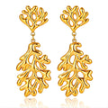 Earrings, 18K Gold Plated Steel