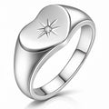 Heart Ring, Stainless Steel