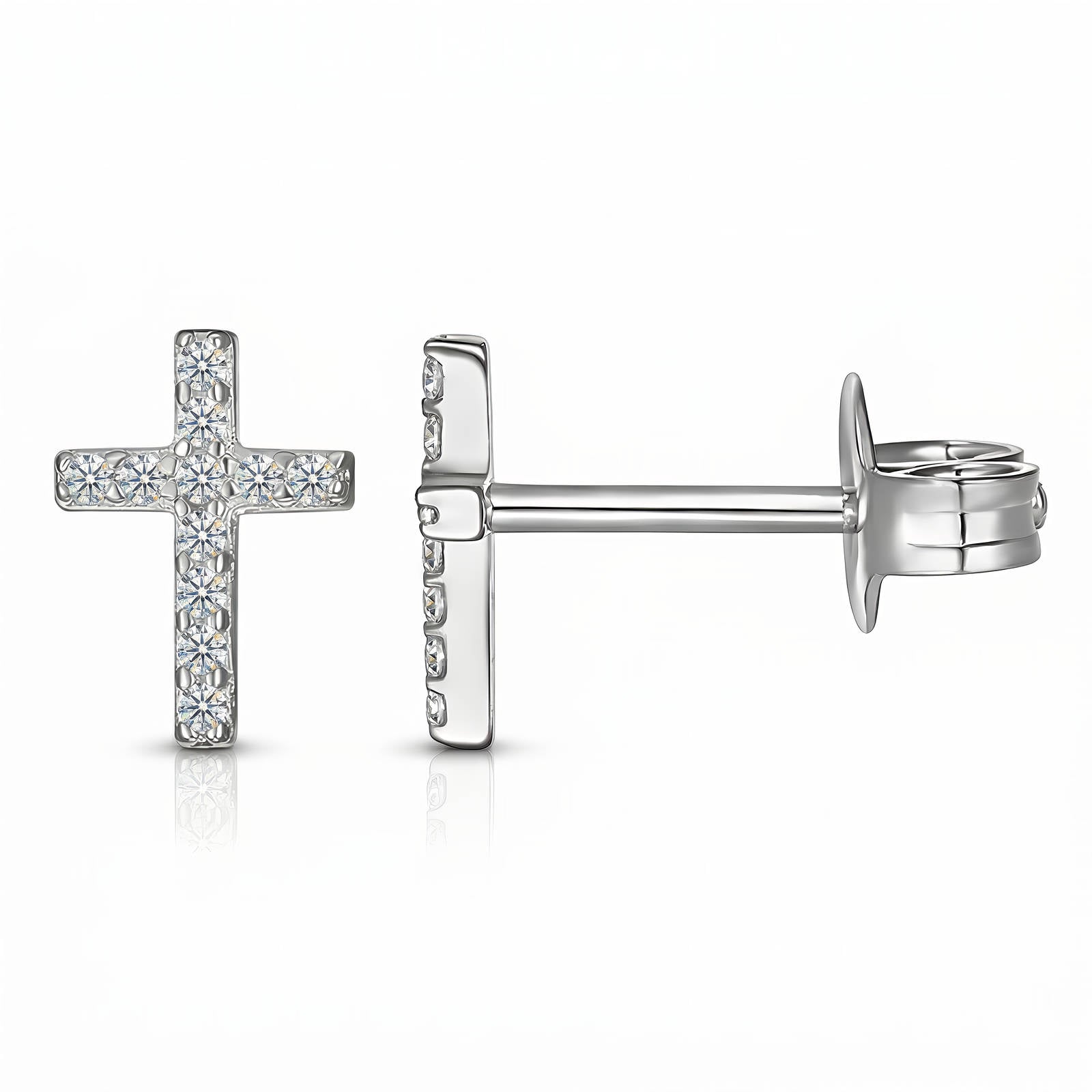 Crosses Earrings, Stainless Steel