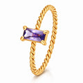 Ring, 18K Gold Plated Steel