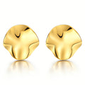 Earrings, 18K Gold Plated Steel