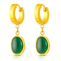 Earrings, 18K Gold Plated Steel