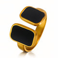 Ring, 18K Gold Plated Steel