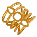 Ring, 18K Gold Plated Steel