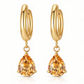 Earrings, 18K Gold Plated Steel