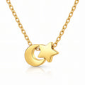 Necklace, 18K Gold Plated Steel