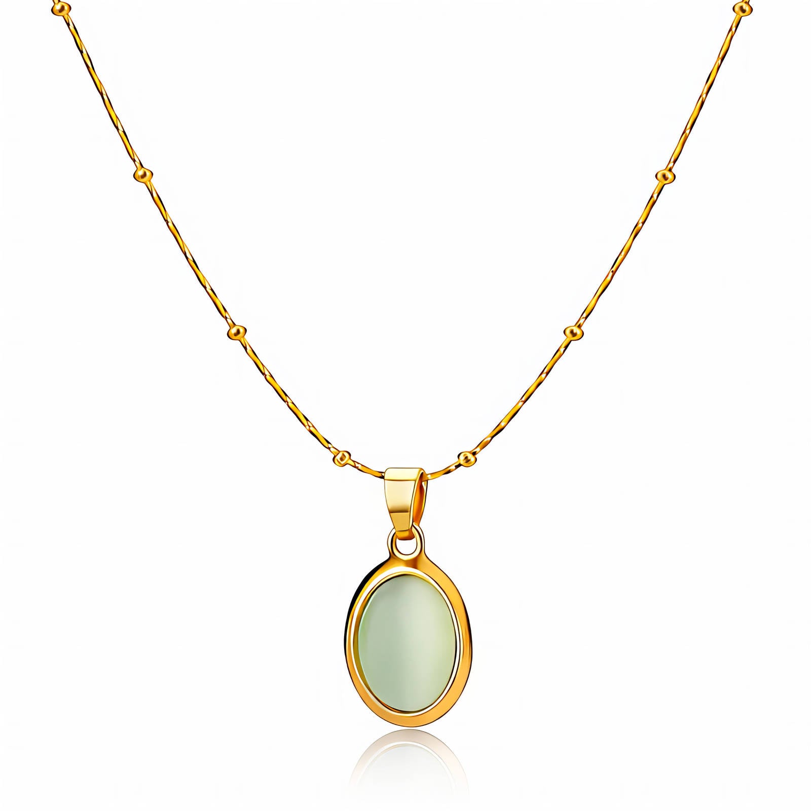Necklace, 18K Gold Plated Steel
