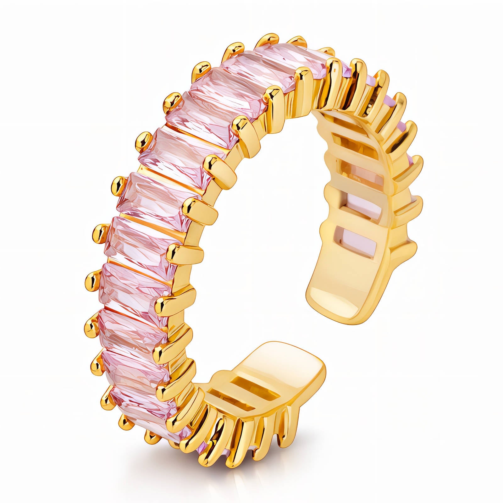 Ring, 18K Gold Plated Steel