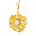 Necklace, 18K Gold Plated Steel
