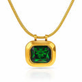 Necklace, 18K Gold Plated Steel
