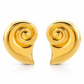 Earrings, 18K Gold Plated Steel