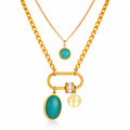 Necklace, 18K Gold Plated Steel