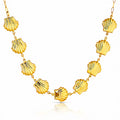 Seashells Necklace, 18K Gold Plated Steel