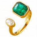 Ring, 18K Gold Plated Steel