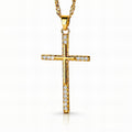 Crosse Necklace, 18K Gold Plated Steel