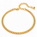 Bracelet, 18K Gold Plated Steel