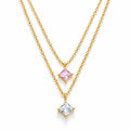 Necklace, 18K Gold Plated Steel