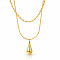 Necklace, 18K Gold Plated Steel