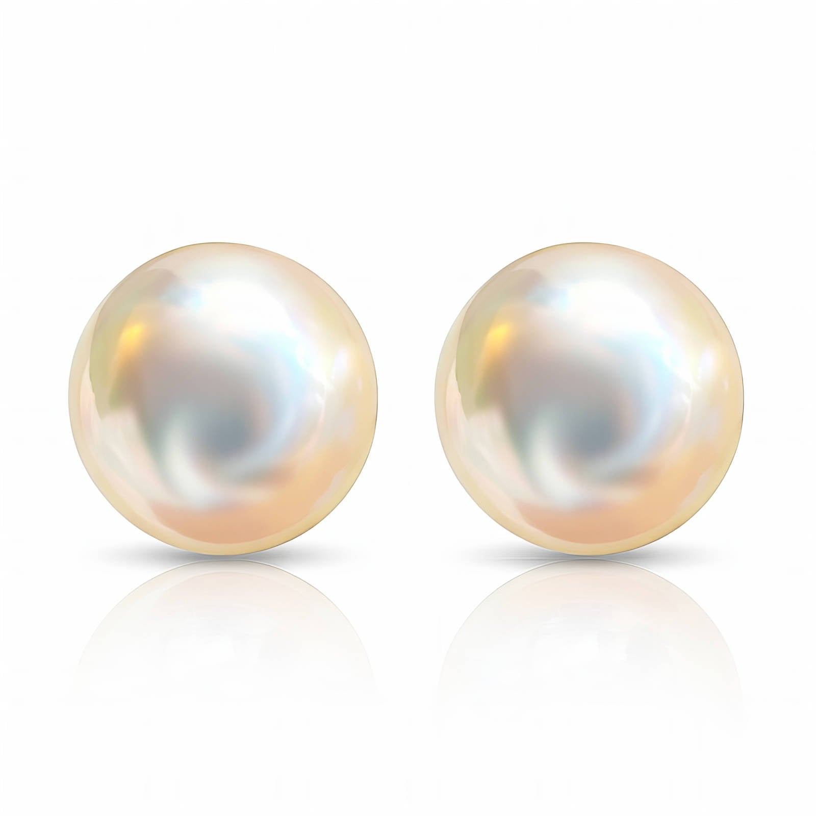 Earrings, 18K Gold Plated Steel