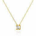 Necklace, 18K Gold Plated Steel