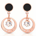Earrings, 18K Gold Plated Steel