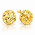 Earrings, 18K Gold Plated Steel