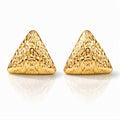 Earrings, 18K Gold Plated Steel